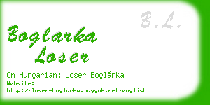 boglarka loser business card